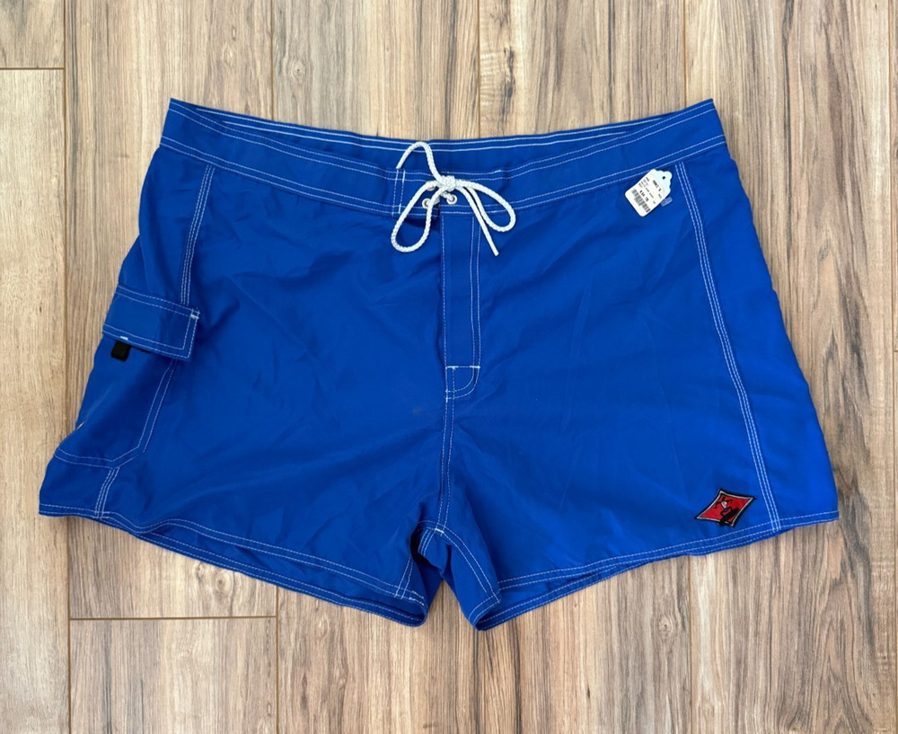 Vintage Maki’s Honolulu Board Shorts Men’s Size 44 Blue Hawaii Surf Swim Trunks